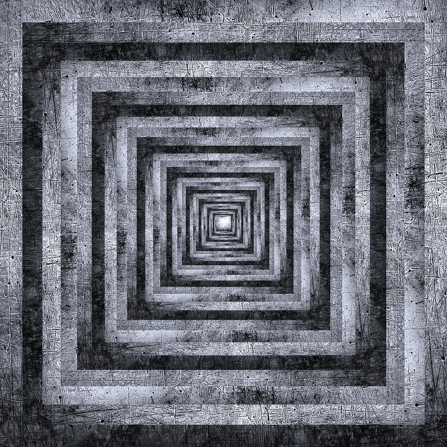 Infinity Tunnel Scratched Metal Digital Art by Pelo Blanco Photo
