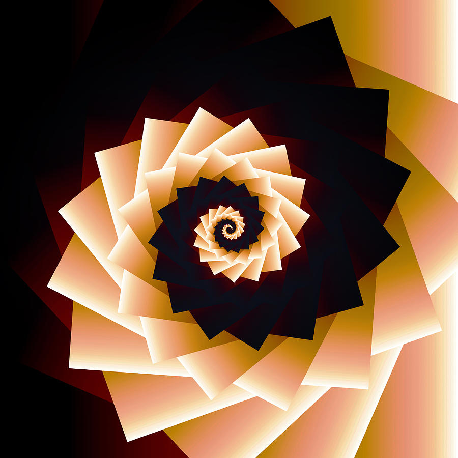 Infinity Tunnel Spiral Gradient Digital Art