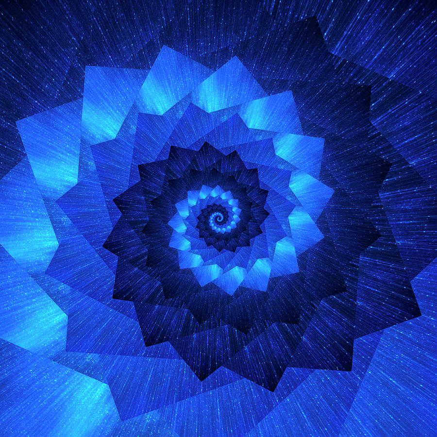 Infinity Tunnel Spiral Milky Way Zoom Digital Art