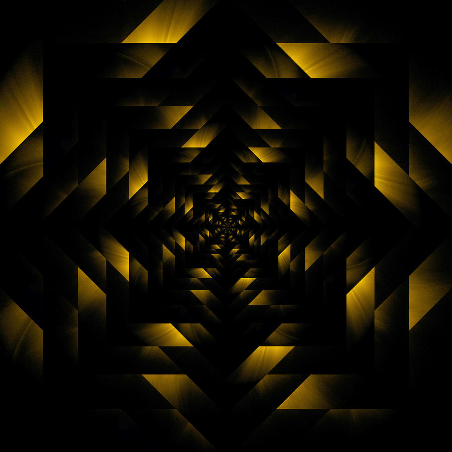 Infinity Tunnel Star Sun Digital Art