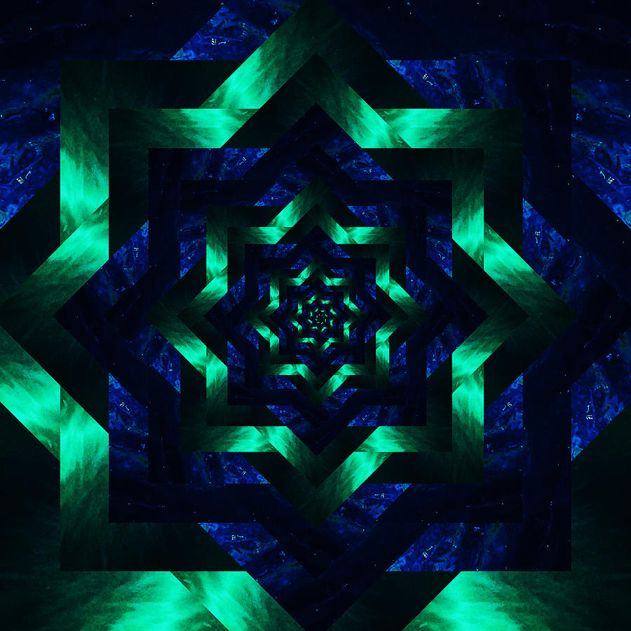 Infinity Tunnel Star Water Tunnel Digital Art