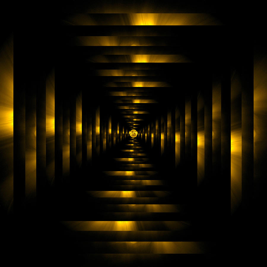 Infinity Tunnel Sun Digital Art by Pelo Blanco Photo