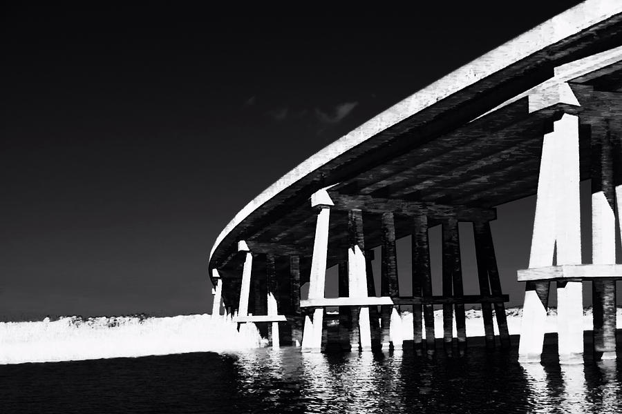 Infrared Bayou Bridge Photograph by Kathy K McClellan