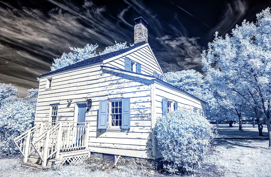 Infrared House at East Jersey Olde Towne Village Photograph by John Rizzuto