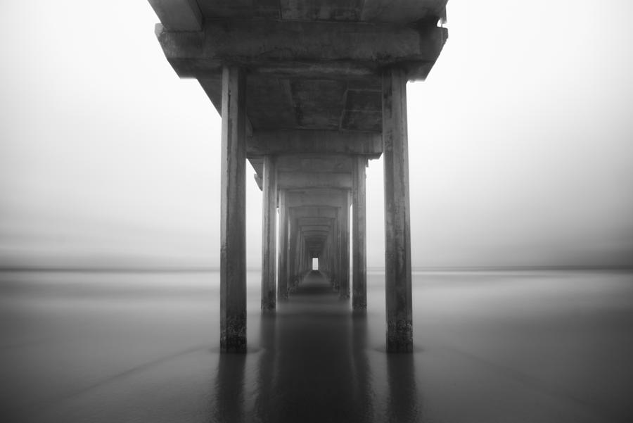 Infrared long exposure of Scripps Pier Photograph by Jon Paciaroni