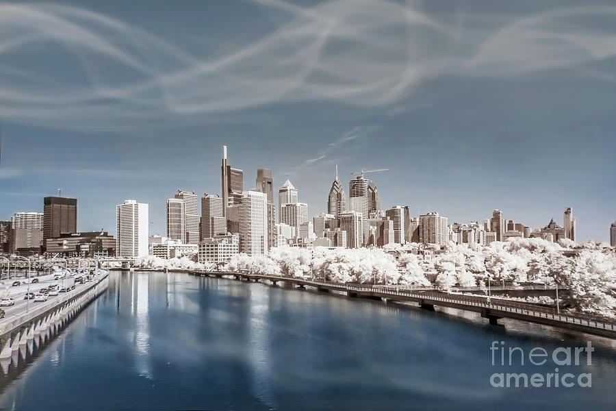 Infrared Philly Photograph by Stacey Granger