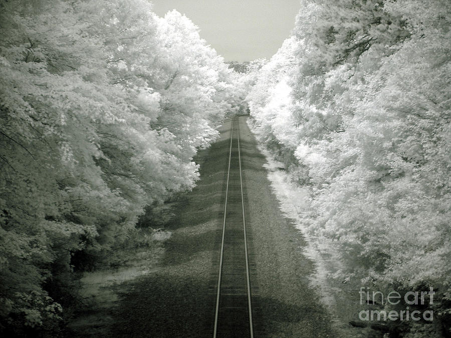 Infrared Railroad Photograph by Rodger Painter