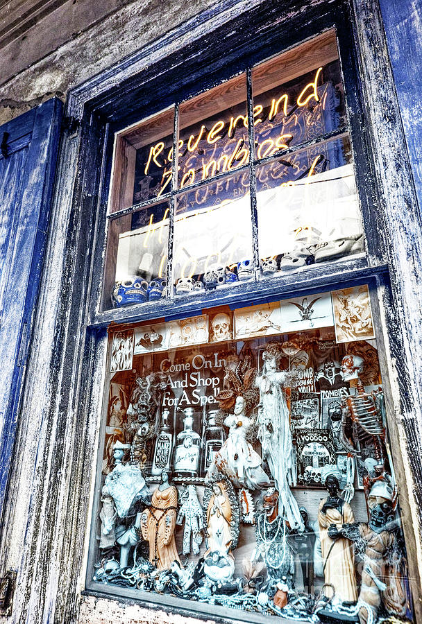 Infrared Reverend Zombies House of Voodoo New Orleans Photograph by John Rizzuto