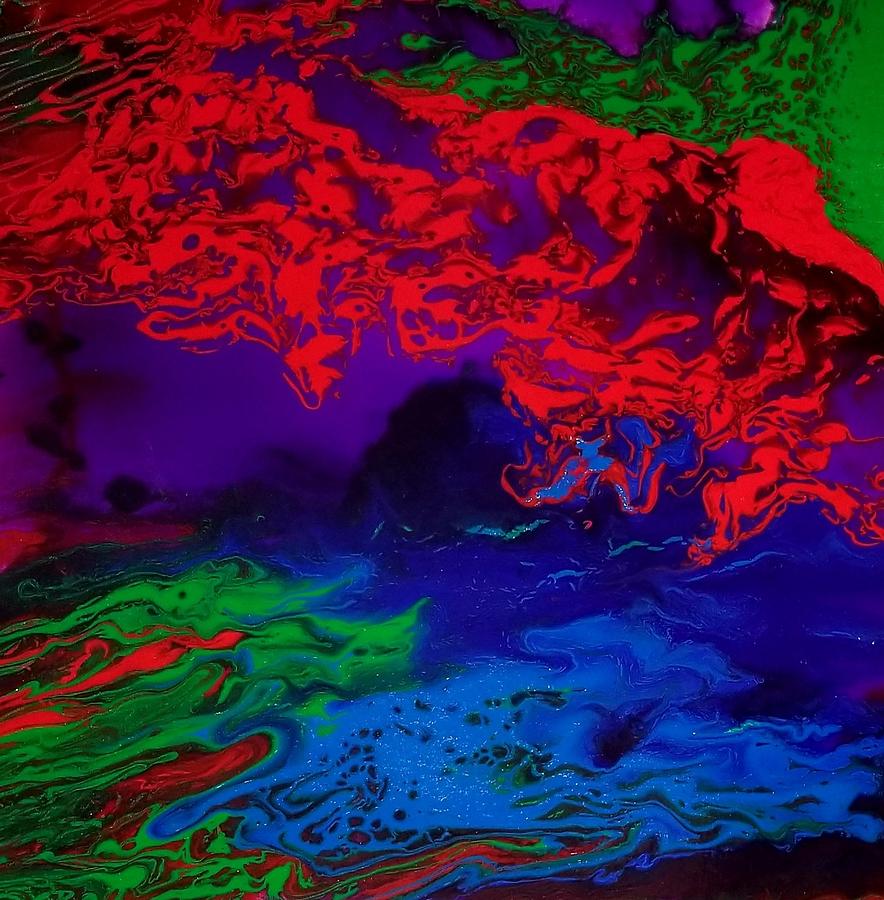 Abstract Painting -  Infrared View - Art by LaTonya Lang by LaTonya Lang