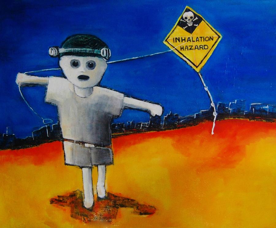 Kite Painting - Inhalation Hazard by Jean Cormier