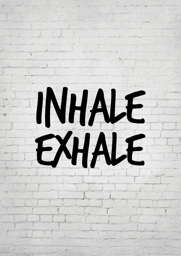 Inhale Exhale Poster gift Painting by Hunt Shaw | Fine Art America