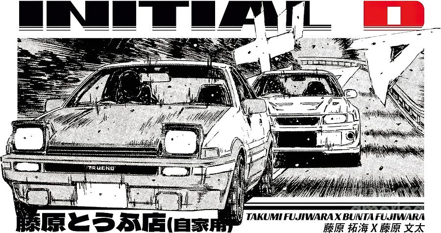 Initial D Trueno AE86 T-Shirt custom t shirt Aesthetic clothing