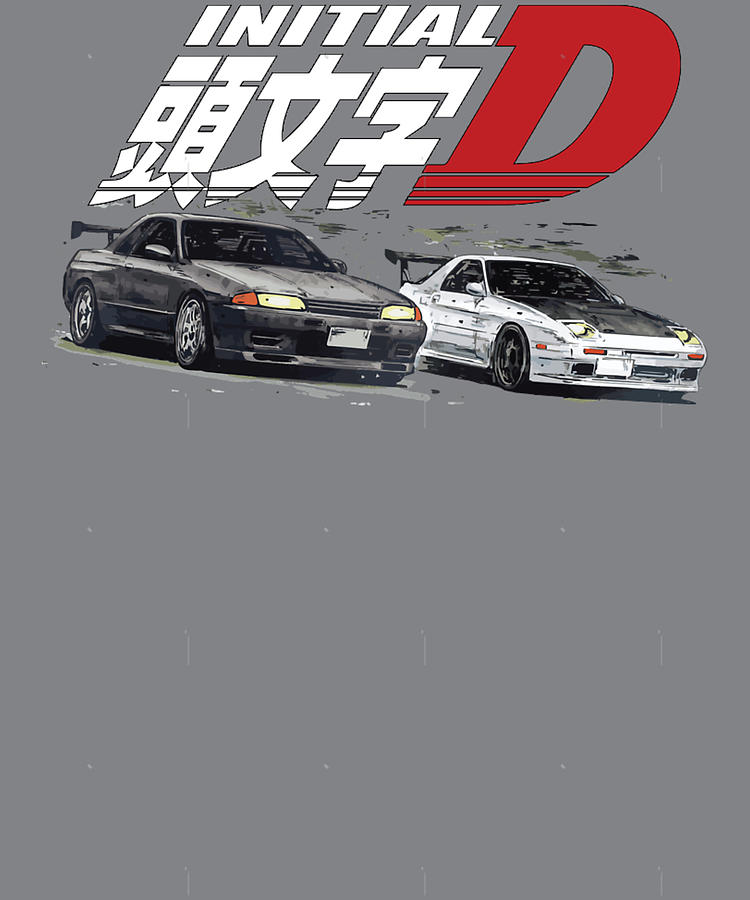 Initial D Fifth Stage Ryosuke Takahashi Fc Vs Rin Hojo R Sticker Digital Art By Phai Bui