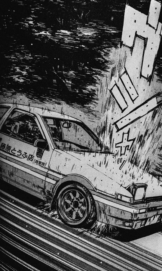 Initial D Toyota AE86 Drifting Poster Digital Art by Jeffery Hampton ...