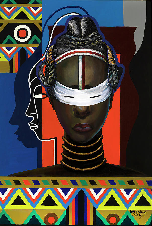 Black Girl Magic Painting -  Initiation, Liberia by Lois Mailou Jones