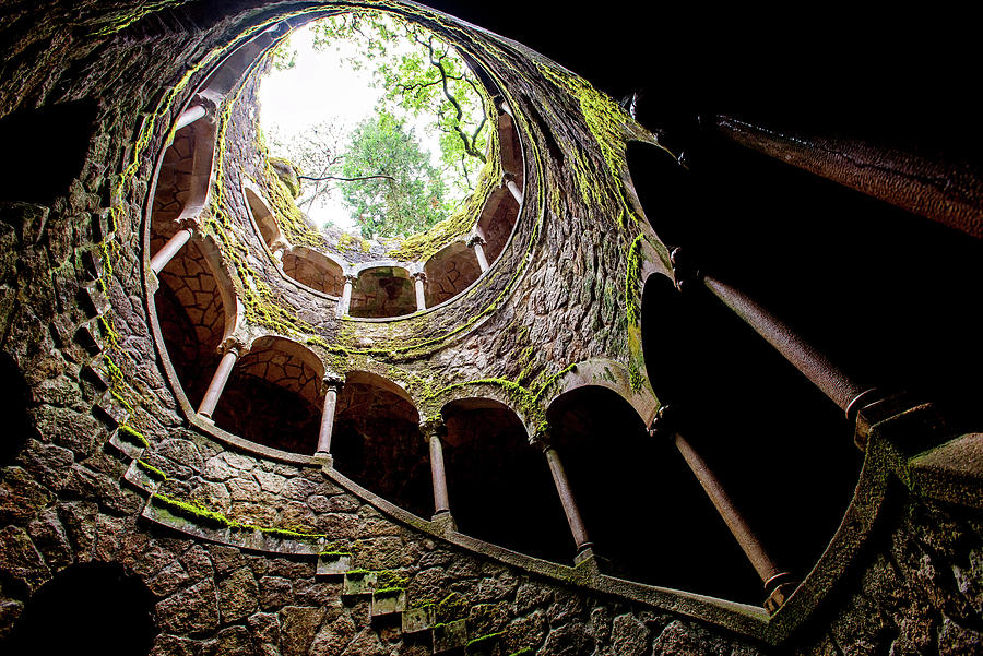Travel Photograph - Initiation Well. Sintra, Portugal. by Manuel Guerra