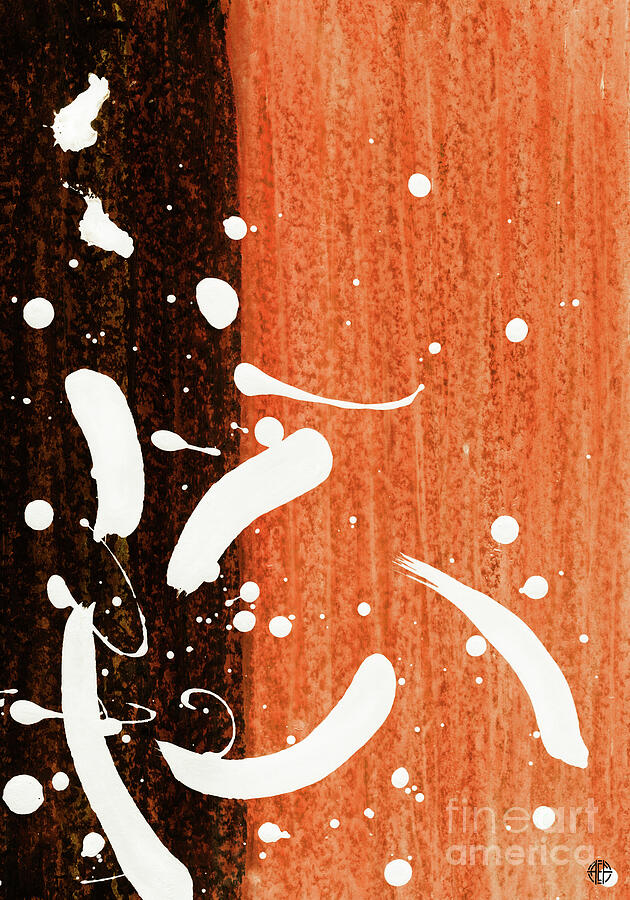 Ink Energy Orange  Painting by Amy E Fraser