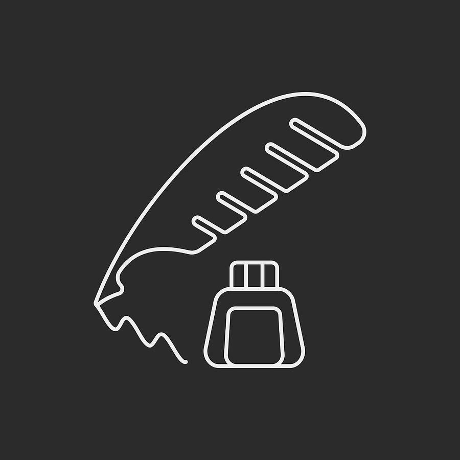 Ink Line Icon Drawing by Vectorchef