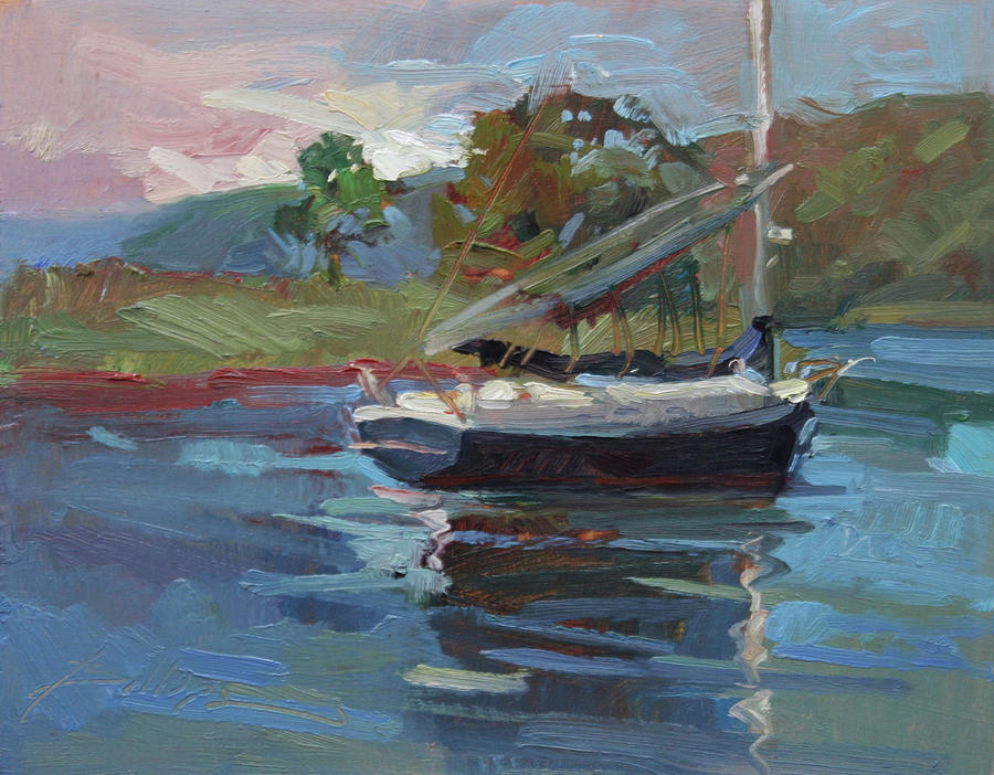 Inland Bay Anchorage Painting by Betty Jean Billups Inland Bay Anchorage Painting by Betty Jean Billups
