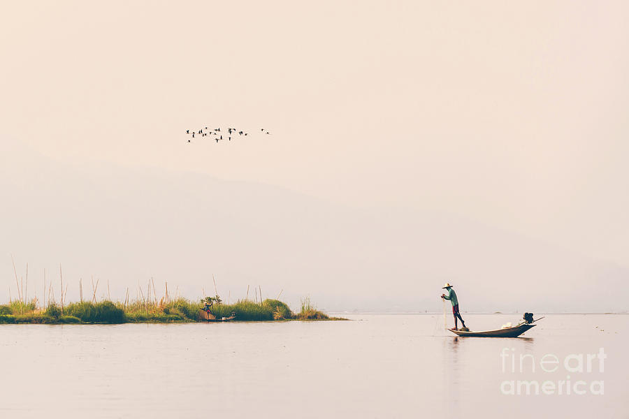 Inle lake, Myanmar Photograph by Delphimages Photo Creations