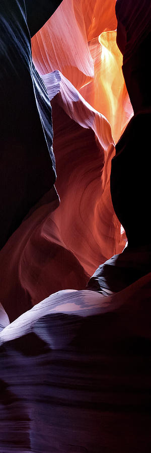 Inner Depths Of Antelope Canyon - Vertical Panorama Photograph by Gregory Ballos
