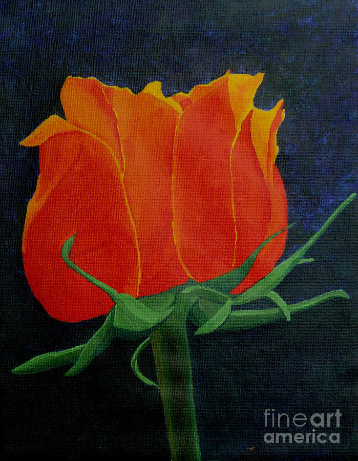 Rose Painting - Inner Glow by Anthony Dunphy