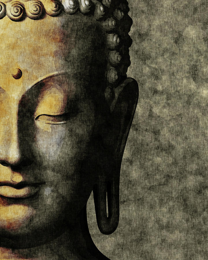 Inner Peace 01 - Buddha Mixed Media by Studio Grafiikka