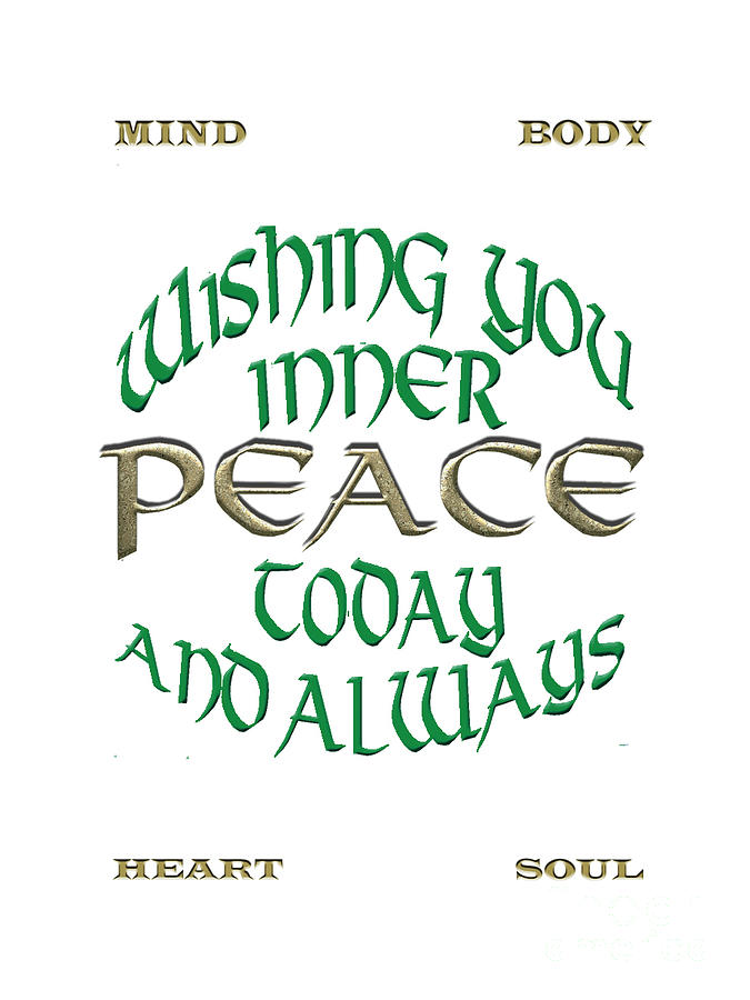 Inner Peace Wish Digital Art by Jacqueline Shuler