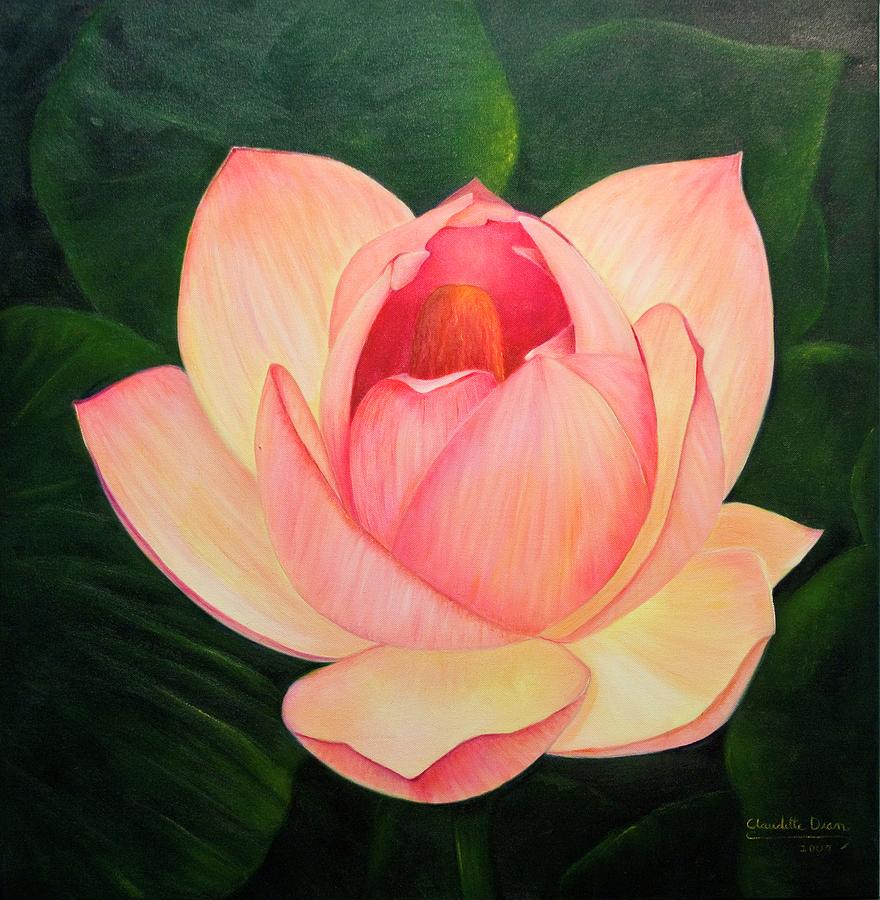 Woman Painting - Inner Sanctum by Claudette Dean Woman Painting - Inner Sanctum by Claudette Dean