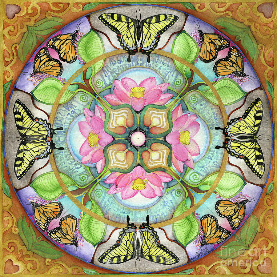 Beautiful Awakening to Our Innocence Mandala Painting by Jo Thomas Blaine