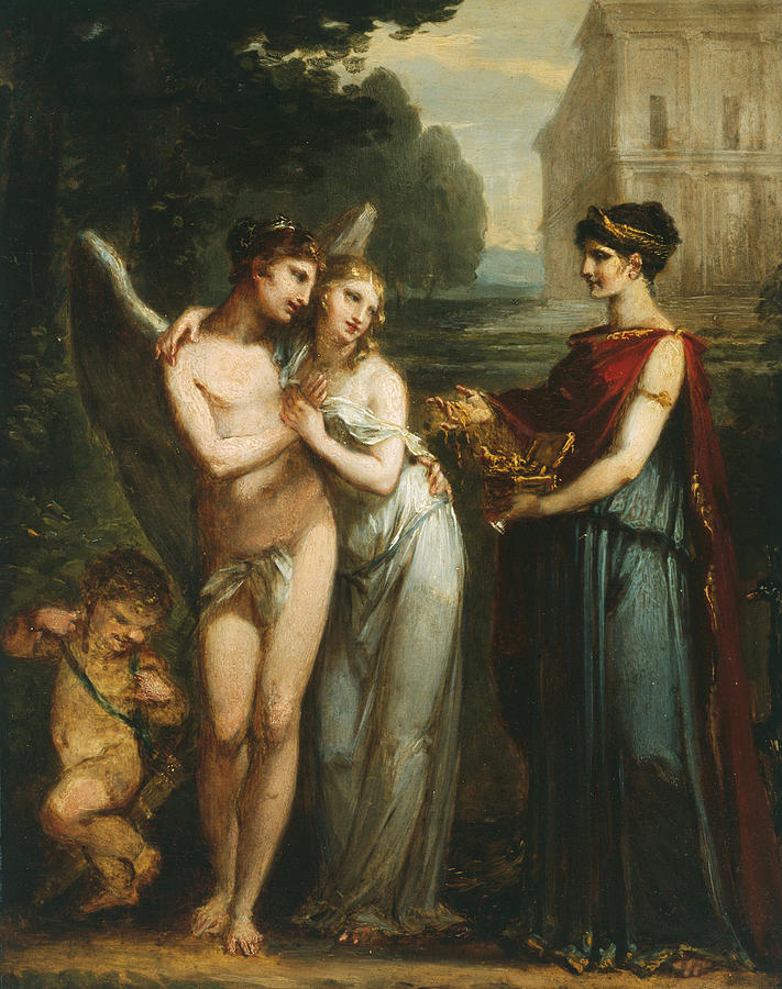 Innocence Preferring Love and Riches Painting by Pierre-Paul Prudhon