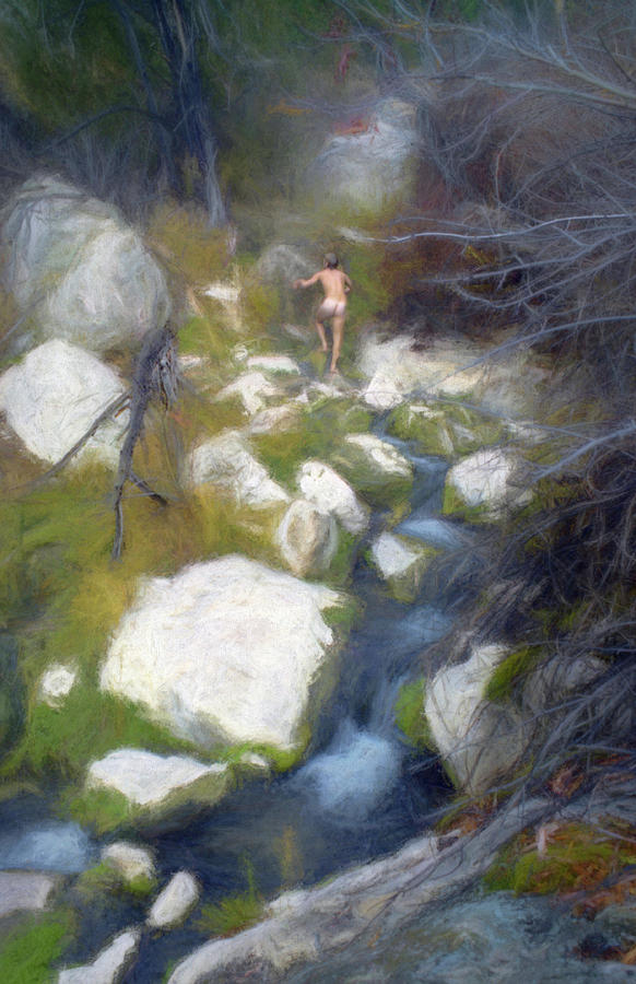 Innocent Explorer at the Hot Springs Photograph by Wayne King