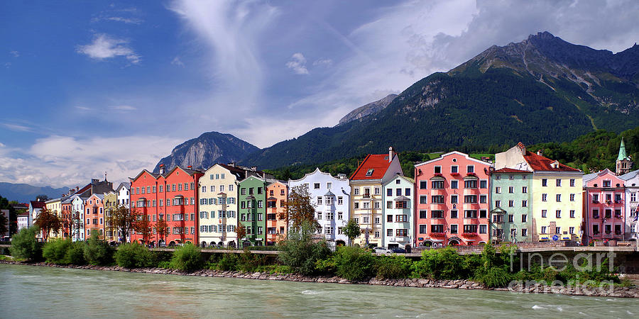 Architecture Photograph - Innsbruck Riverside by Douglas Taylor
