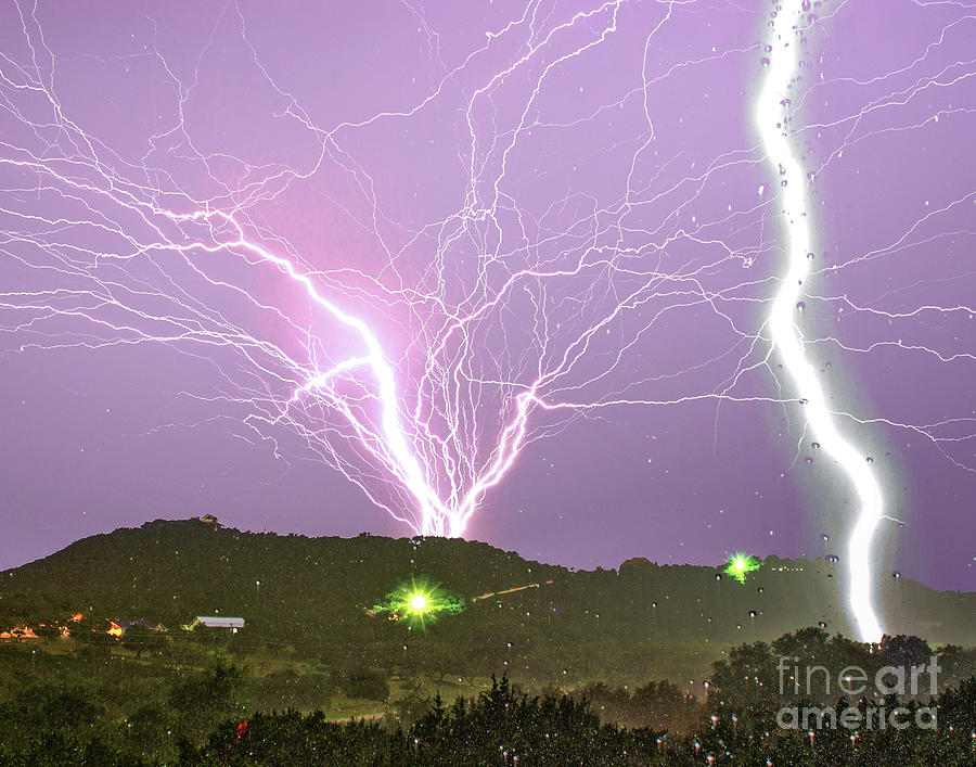 Insane Tower Lightning Photograph by Michael Tidwell