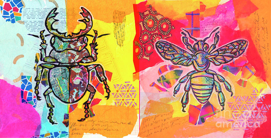 Insects Mixed Media by Ariadna De Raadt
