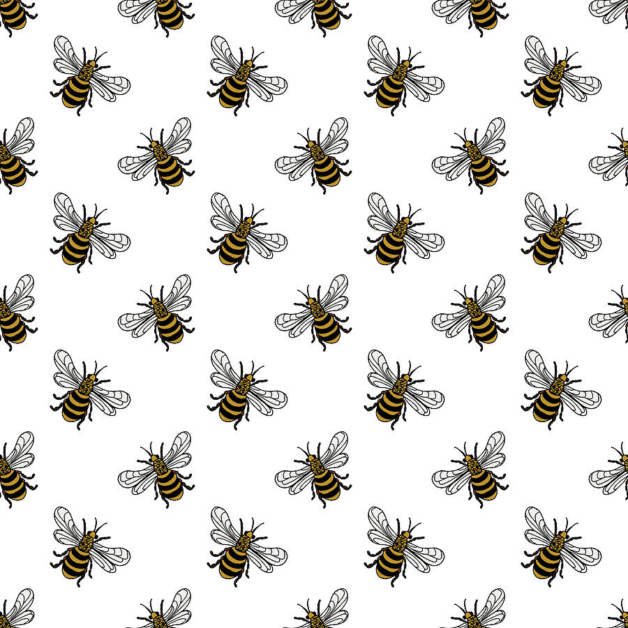 Insects linear pattern seamless texture or background with bugs and ...
