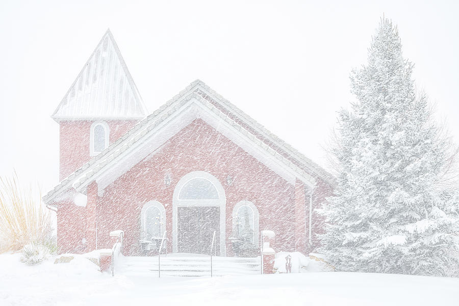 Winter Photograph - Inside a Snow Globe by Darren White