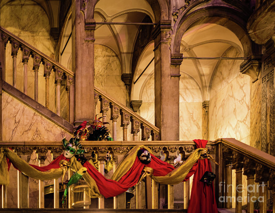 Inside a Venetian palazzo Photograph by Lyl Dil Creations
