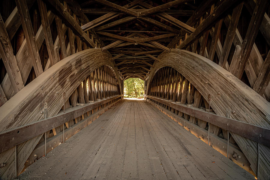 Inside Benetka Road Covered Bridge Photograph by Dale Kincaid