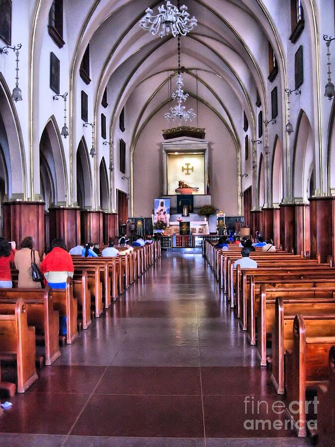 Inside Church Monserrate Photograph by Julian Medina Ronga - Fine Art ...