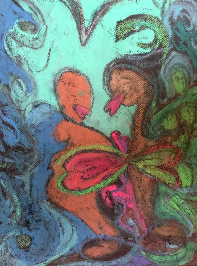 Inside each other Pastel by Gary Wohlman