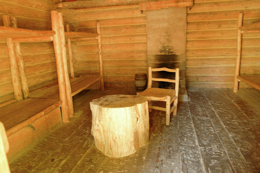 Inside Fort Clatsop Photograph