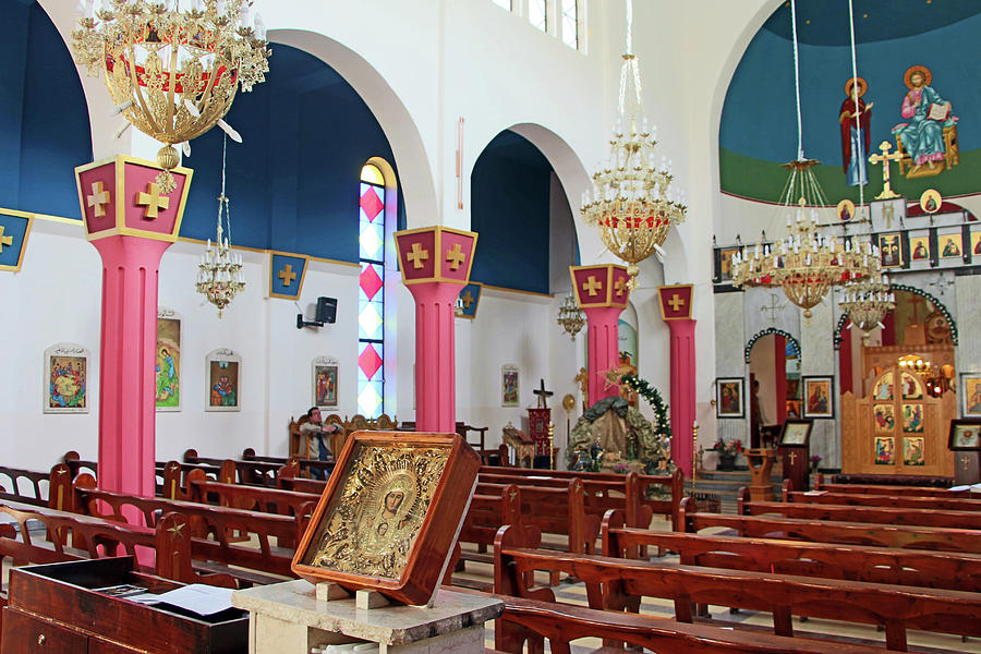 Inside Greek Catholic Melkite Church Photograph by Munir Alawi