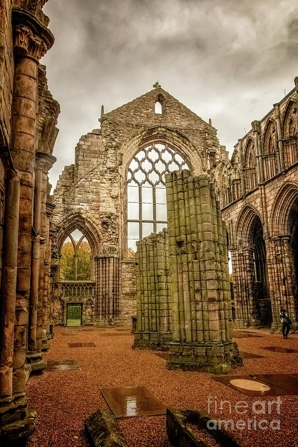 Inside Holyrood Abbey Photograph by Elizabeth Dow