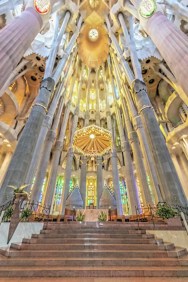 Inside La Sagrada Familia 2022 Photograph by Lindley Johnson