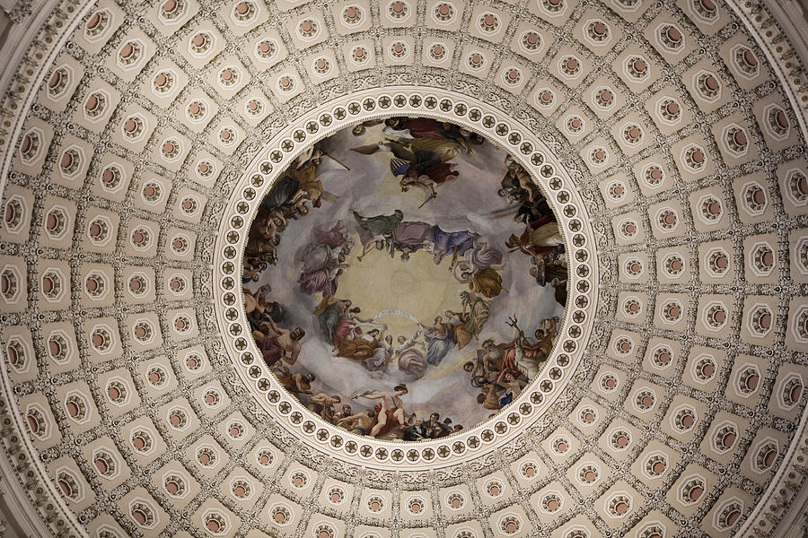Inside of Capitol Dome, Senate in Washington DC Photograph by Carterdayne