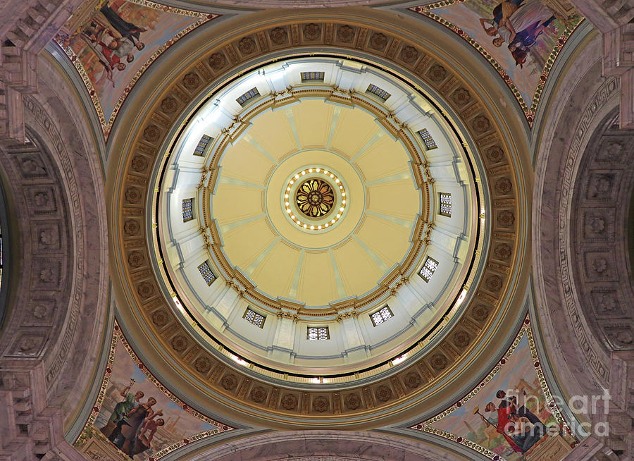 Inside of Kentucky State Capitol Dome in Frankfort 9732 Photograph by Jack Schultz