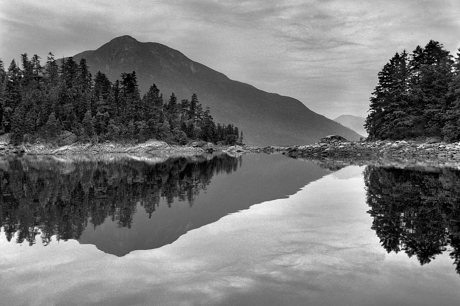 Black And White Photograph - Inside Passage Reflections by Geoffrey Ferguson