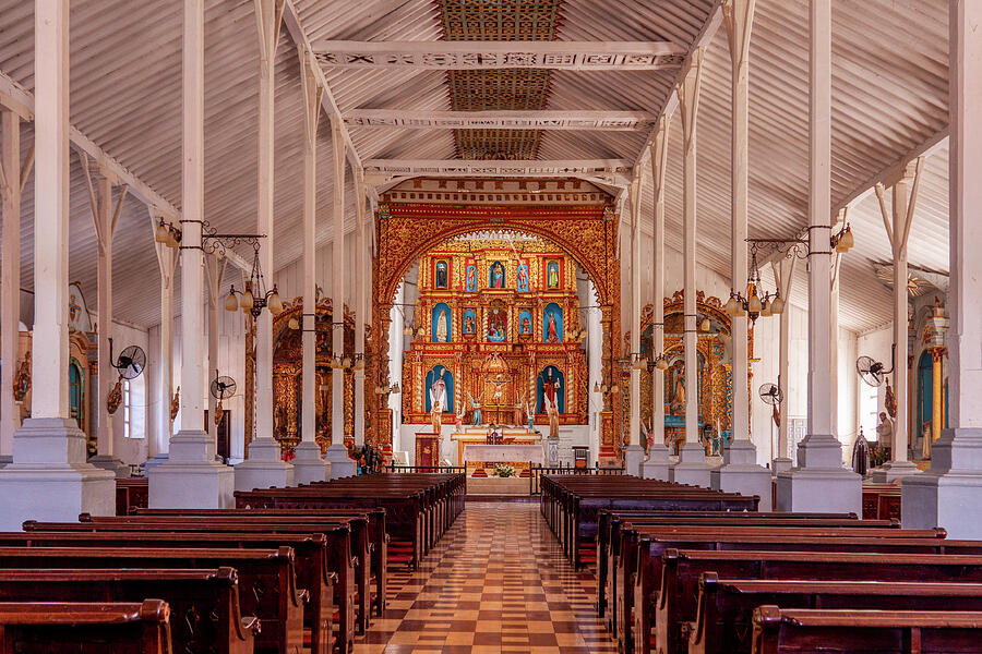 Inside San Atanasio church Los Santos Panama Photograph by Tatiana Travelways