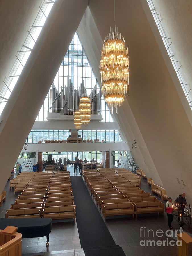 Inside the Arctic Cathedral, Tromso, Norway Photograph by Phil Banks
